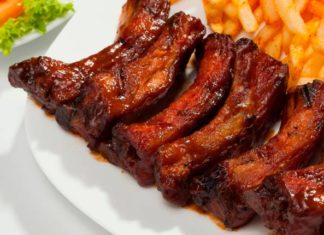 Costillitas de cerdo BBQ