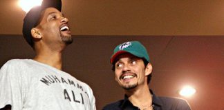 Marc Anthony le da lecciones de salsa a Will Smith