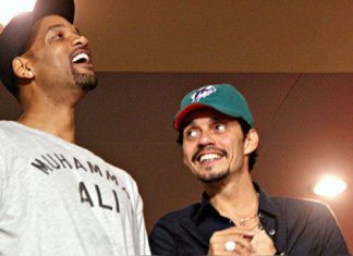 Marc Anthony le da lecciones de salsa a Will Smith