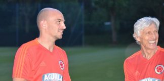 Esteban Cambiasso se unió a la Selección Colombia en Italia