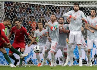 Cristiano Ronaldo brilla y Portugal empata a 3 goles con España