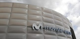 Pruebas antes de inaugurar el Movistar Arena