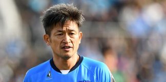 Miura, el futbolista activo más viejo del mundo