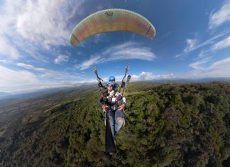 Suspenden actividades deportivas de parapente
