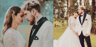 David Escobar “Dim” y Danielle Arciniegas se casaron el pasado fin de semana en Llano Grande, Antioquia