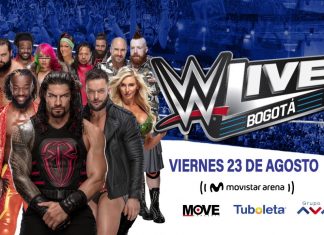 Definidas las peleas de WWE en Bogotá