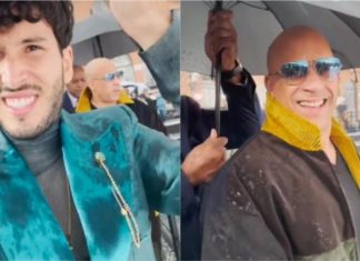 Sebastian Yatra y la bromita que le hizo a Vin Diesel en medio del desfile de Dolce & Gabbana La bromita que le hizo Sebastian Yatra a Vin Diesel en medio del desfile de Dolce & Gabbana