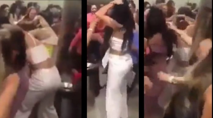 (Video) Fiesta decembrina en Mexico terminó en mechoneada (Video) Fiesta decembrina en Mexico terminó en mechoneada