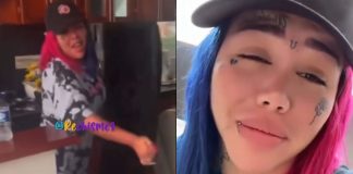 Yina Calderón lanzó un TV por la ventana Yina Calderón lanzó un TV por la ventana