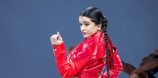 Rosalía llegó a Bogotá y de inmediato se fue a visitar Monserrate rosalia