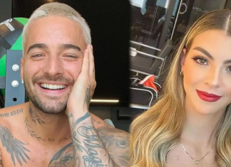 Maluma le chantó mero beso a su novia en los Billboard 2022 Maluma