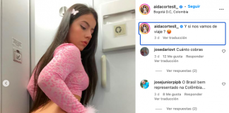 Aida Cortés subió candente foto en un lugar inesperado aida cortes