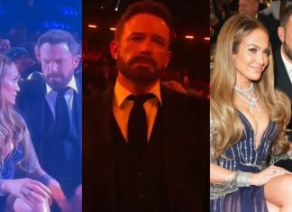 Ben Affleck no la pasó tan bien en los Grammy. Videos lo exponen Ben Affleck