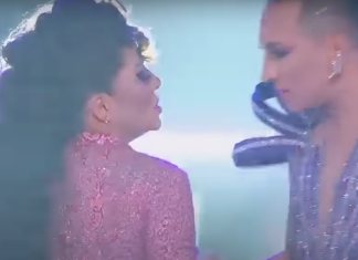 Marbelle y un integrante de ‘La Descarga’ se besaron en plena presentación Marbelle y Jose Miel / Foto: Caracol Televisión